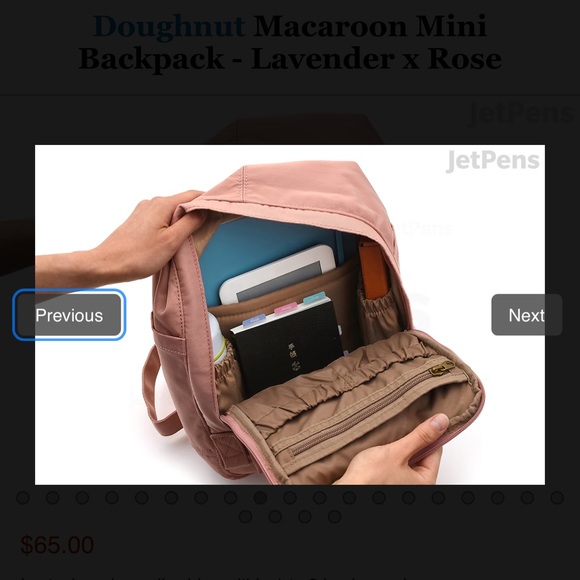 Doughnut macaroon backpack - Picture 6 of 6